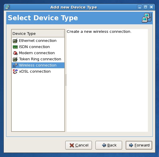 New wireless connection
