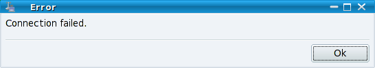 Connection failed