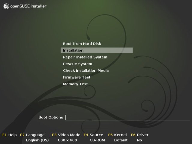 GRUB menu