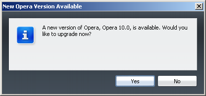 Opera update