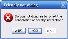 Simple dialog box