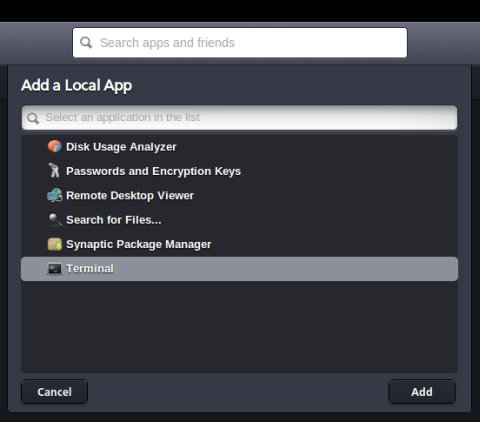 Add local apps