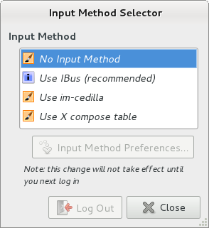 Input methods