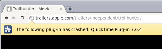 Quicktime crash