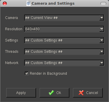 Rendering options