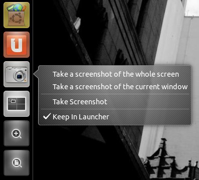 Context menu, app 1