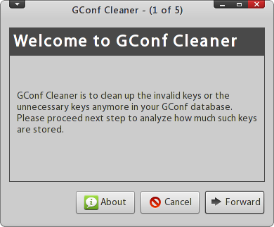 gconf-cleaner