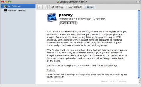 povray install
