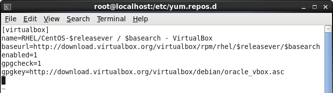 VirtualBox repo