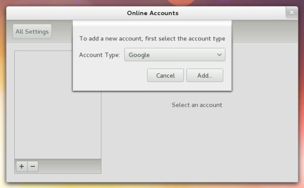 Only Google account available
