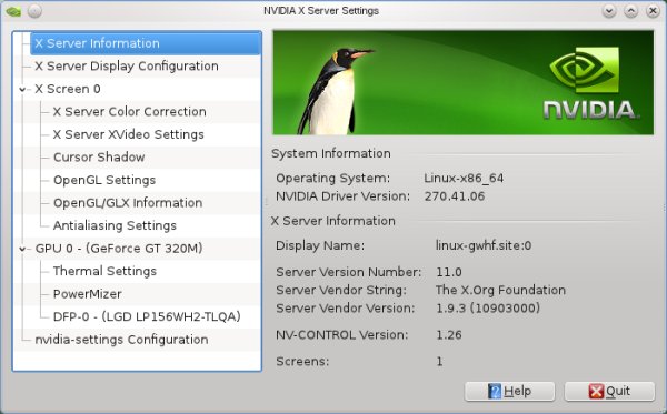 Control panel, driver works