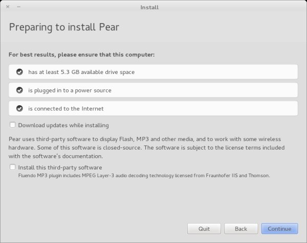 Installer, updates