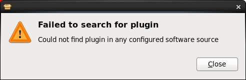 Missing plugins failed