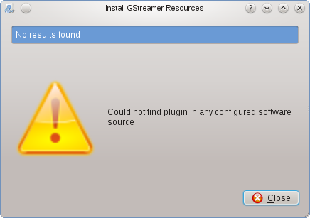 No plugins found