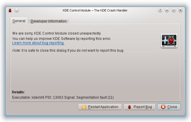 Control Module crash