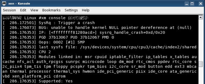 Crash kernel