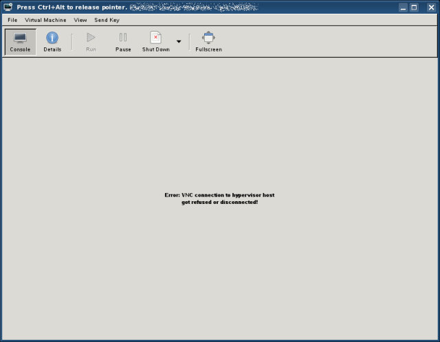 VNC refused