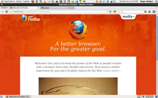 Firefox 10 on CentOS