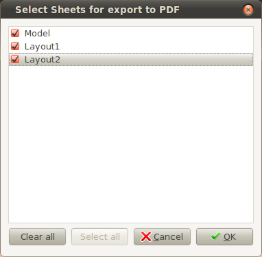 PDF export