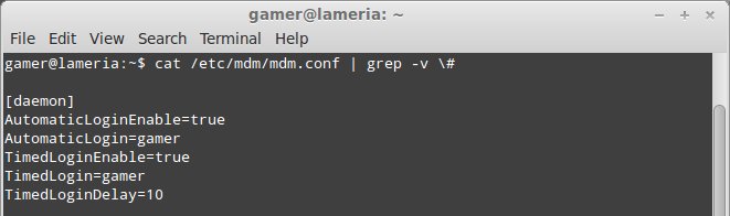 Auto-login config in Mint