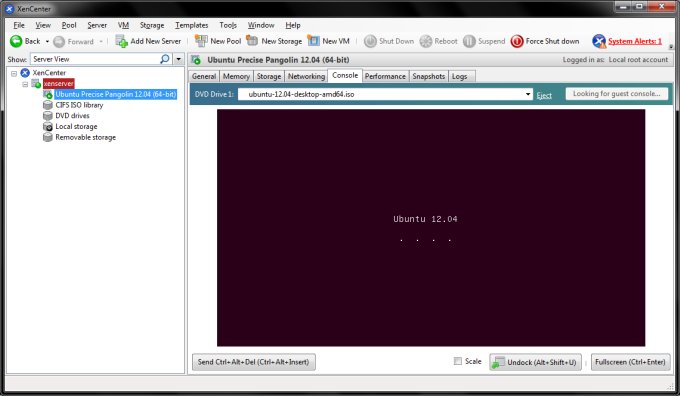 Installing virtual machine