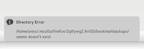 Bookmarks error