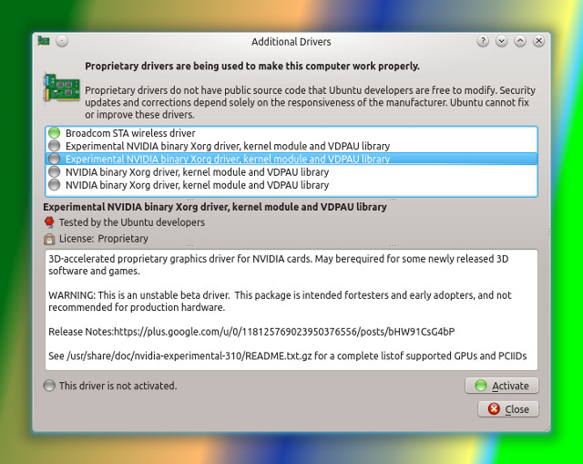 Nvidia 310 drivers offered