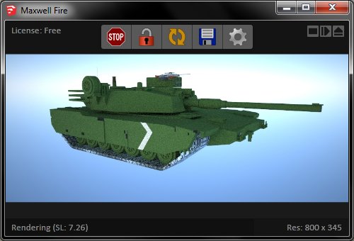 Rendering, with sky illumination