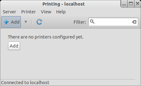 System config printer utility