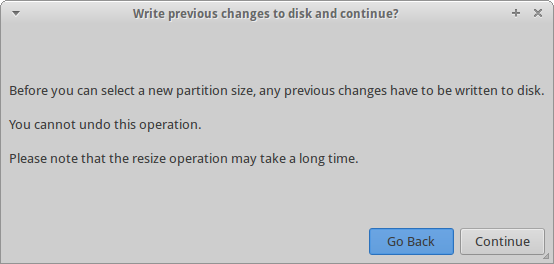 Partitioning, write changes now