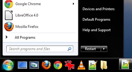 Shutdown button on Windows 7