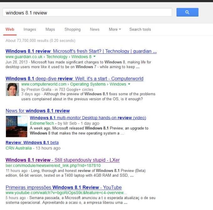 Google's algorithm is bad 1