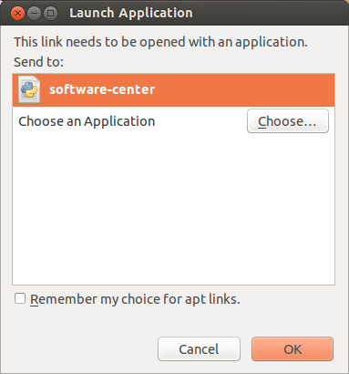 Choose software cneter