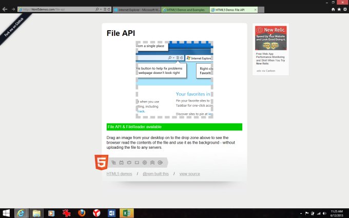 HTML5 demo 3, unsupported but works