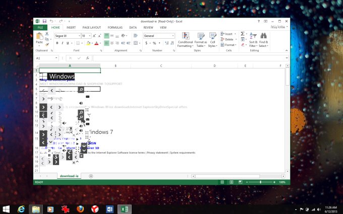Open in Excel, horrible