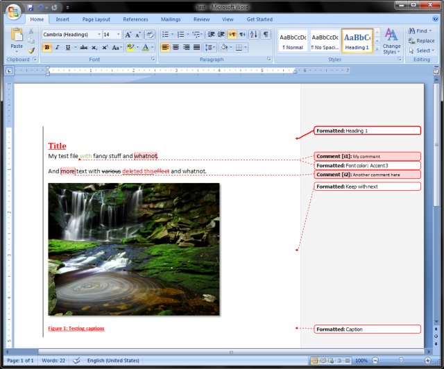 MS DOCX sample