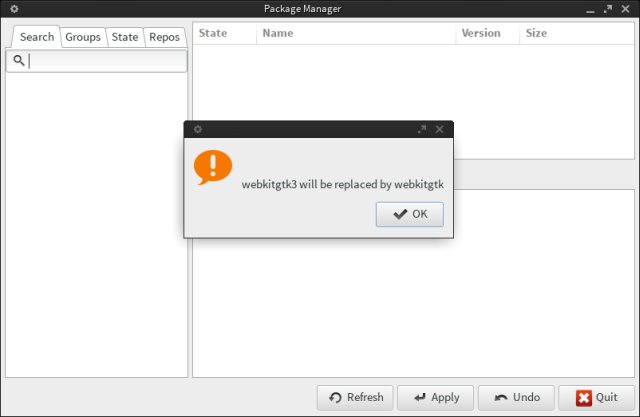 Strange update message