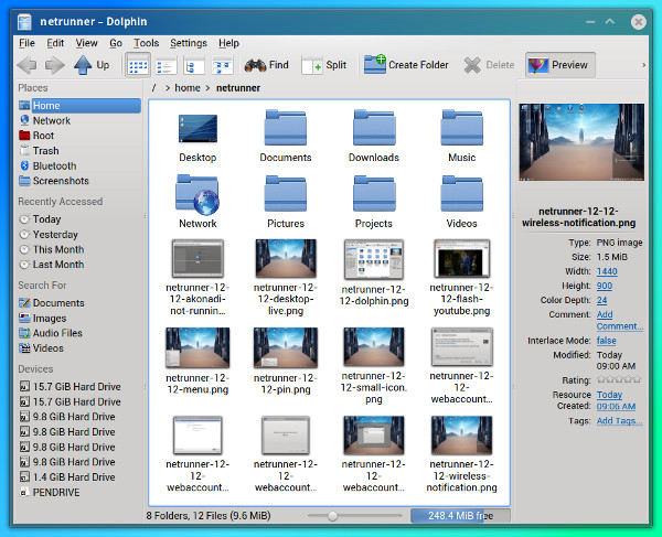 Dolphin file manager