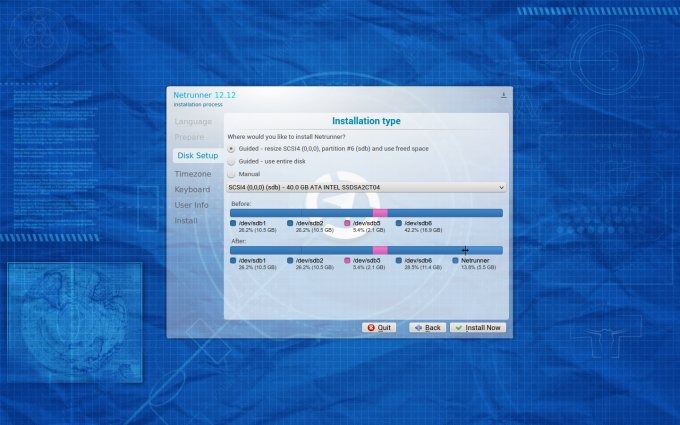 Suggested partitioning