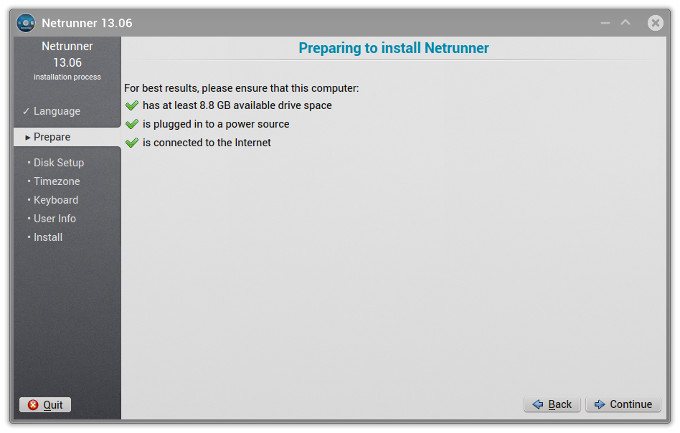 Installer, visual alignment