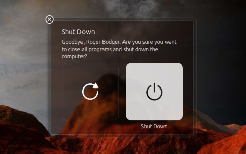 Shutdown button