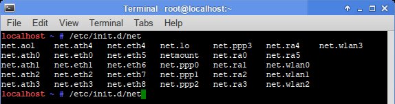 No network restart script