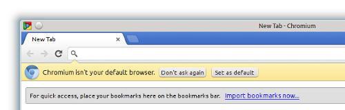 Not default browser