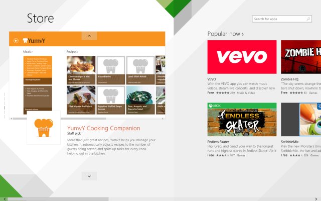 Horizontal scroll in Store