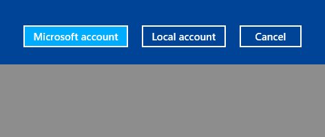 Select local user, zoomed