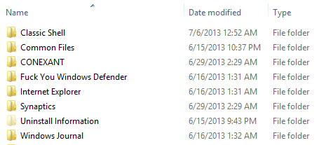 Folder renamed