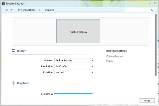 Windows like settings