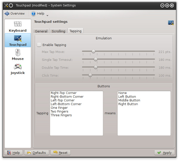 Good touchpad config