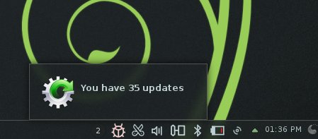 Updates notification