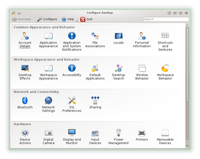 Cofigure desktop bug